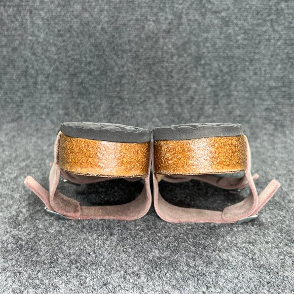 Birkenstock Mayari Sandals Women's Size 10 Faded Pink Leather Buckle Flip Flops - Picture 12 of 13